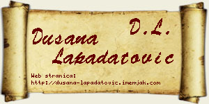 Dušana Lapadatović vizit kartica